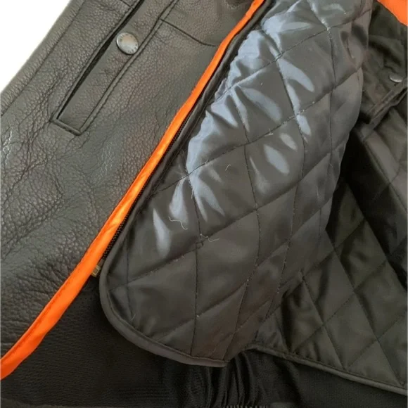 Men’s Milwaukee Leather Zip-out Liner Motorcycle Jacket - Picture 3 of 5